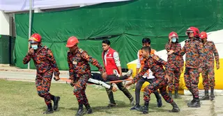 বরিশালে সেনাবাহিনীর তত্ত্বাবধানে জেলা দুর্যোগ ব্যবস্থাপনার মহড়া অনুষ্ঠিত